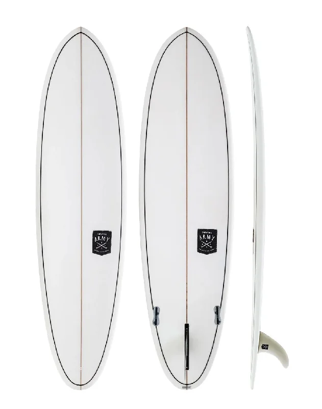 Surfboards for small surf conditions-Creative Army 7'6" Huevo SLX Clear