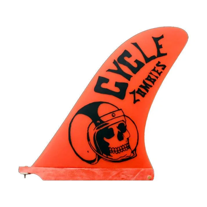 Captain Fin Co Cycle Zombies Crash Helmet 10" Orange Single Fin