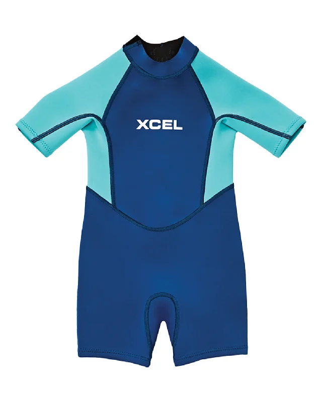 Custom-fit wetsuits for diverse body shapes-Toddler Short Sleeve Springsuit 1mm