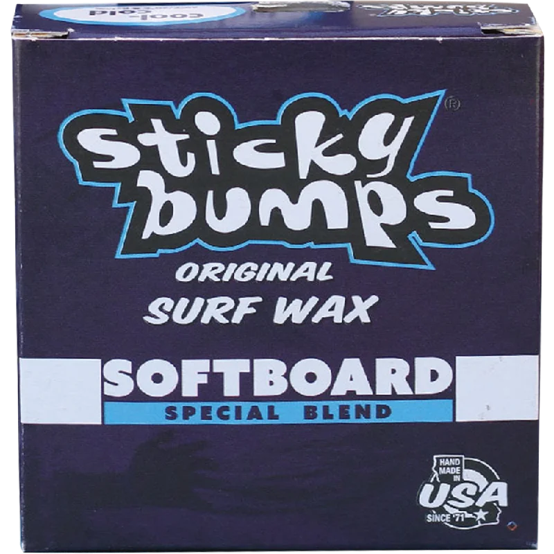 Easy-to-install surfboard leash for new surfers-Sticky Bumps Softboard Wax Cool/Cold Single Bar