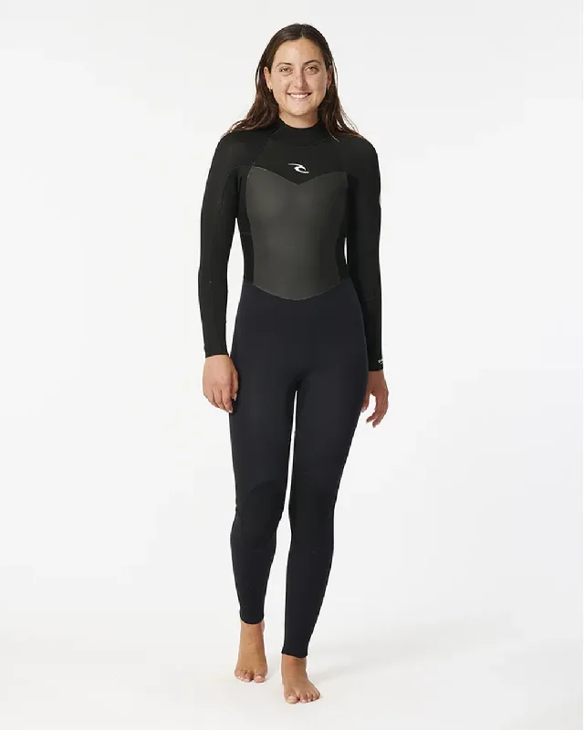 Long-sleeve wetsuits for extra sun protection-Women's Omega 4/3 Back Zip Fullsuit Wetsuit