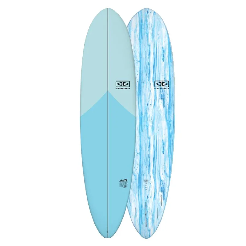 High-performance boards for shortboards-O&E HAPPY HOUR EPOXY-SOFTBOARD 7'0" SKY BLUE 52L