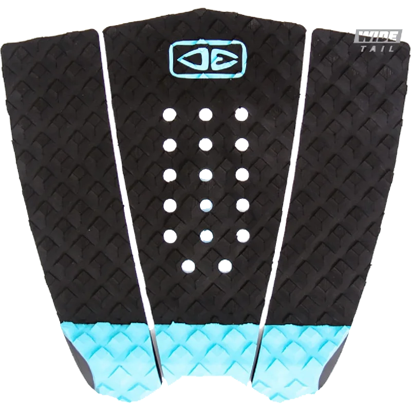 Reinforced traction pads for heavy-duty use-  O&E Ocean & Earth Simple Jack Hybrid Wide Tail Pad Black/Blue