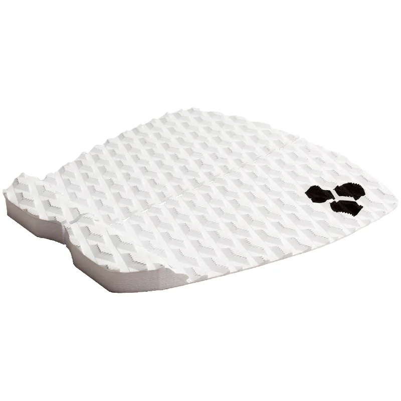 Surf pad for controlling big wave rides-  Channel Islands Dane Reynolds Flat Traction Pad-White