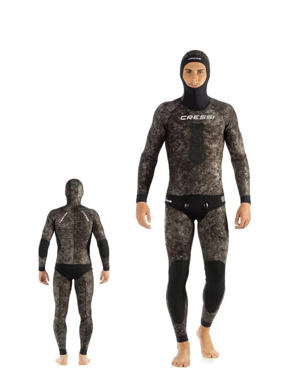 Wetsuits with reinforced knees for durability-Cressi Tracina 3.5mm Open Cell Wetsuit Mens - Size 1/XS