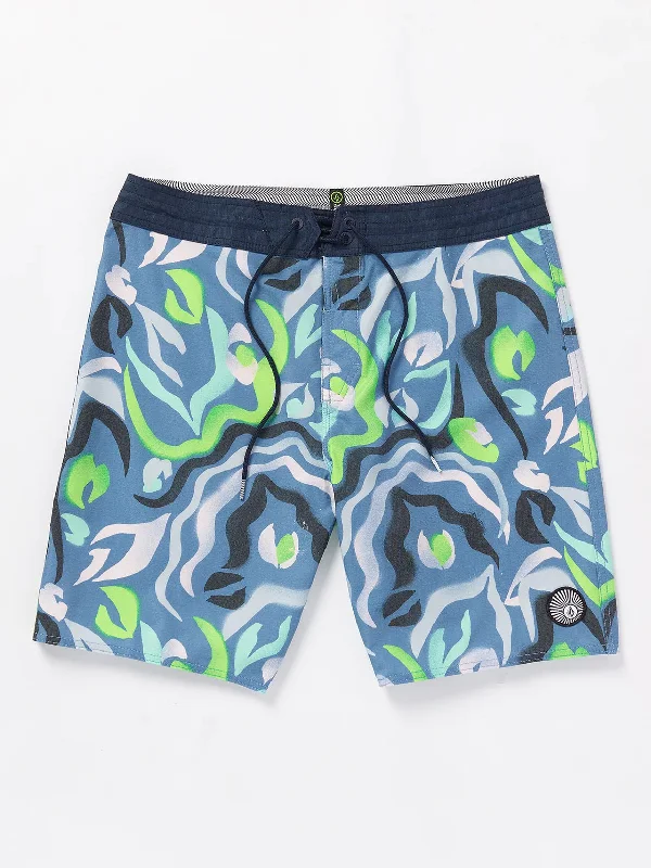 Wide surfboards for greater balance and stability-Volcom Warped Stoney Trunks 19"