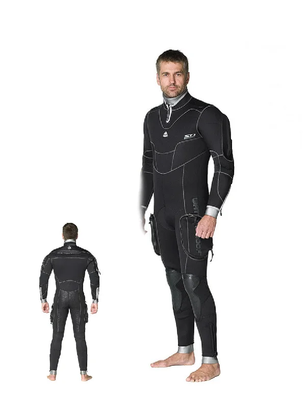 Wetsuits with adjustable cuffs for custom fit-Waterproof SD Combat Semi-Dry 7mm. Mens