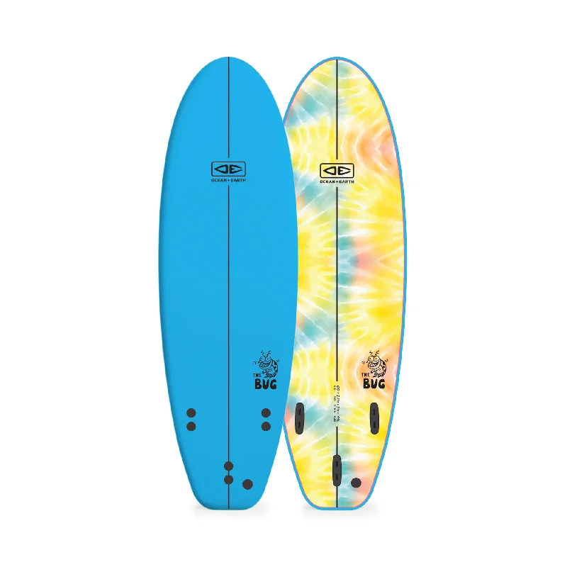 Smooth riding surfboards for beginners-O&E BUG SOFTBOARD 6'0 44L