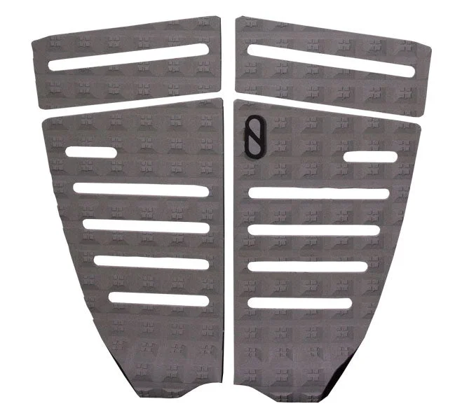 Premium surf pad for comfortable surfing-  Slater Designs Algae 4 Piece Flat Traction Pad-Grey