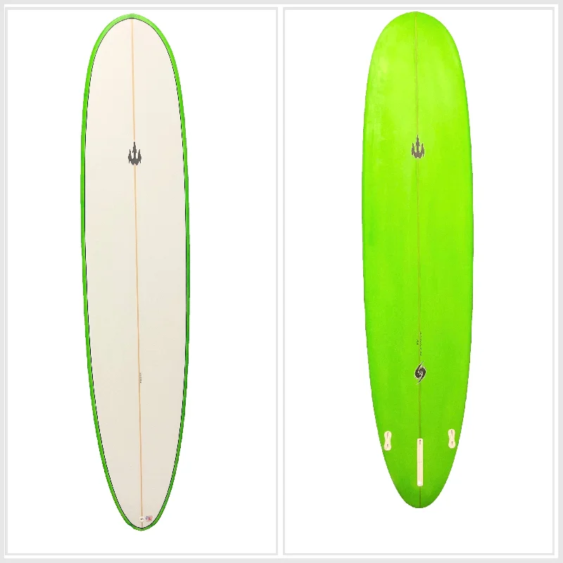 Triple fin surfboards for stability-WBZ 8'6" Green Funboard