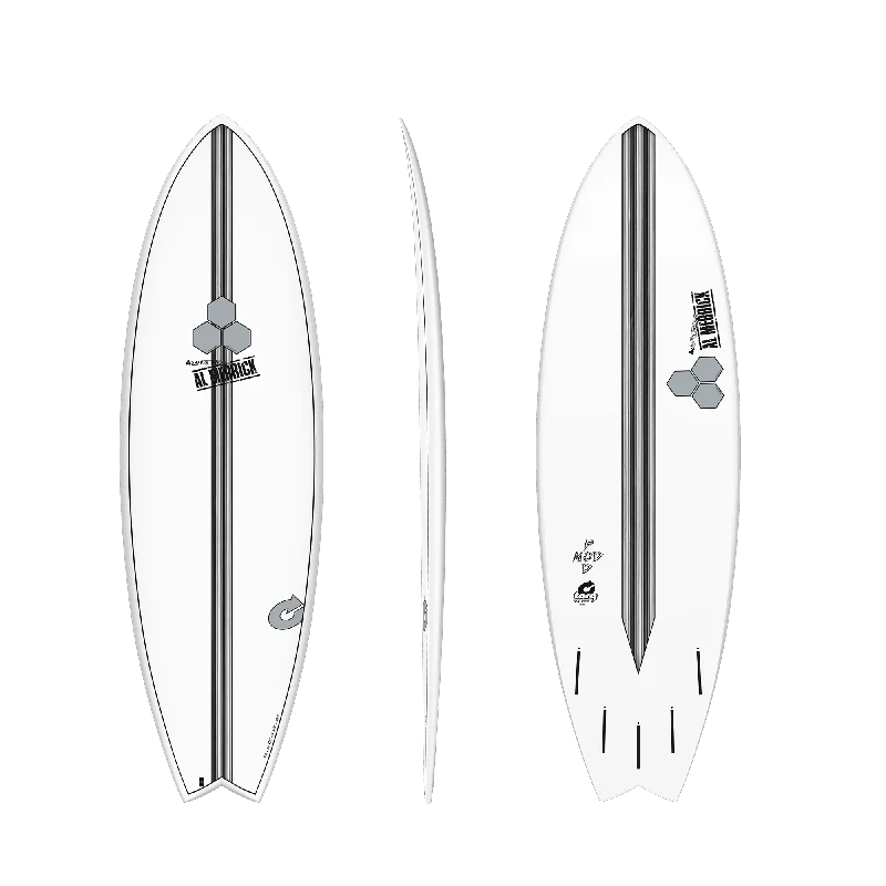 All-around surfboards for various conditions-TORQ CHANNEL ISLANDS POD MOD 6'6" WHITE RAIL