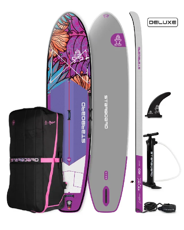 Surfboards with minimal drag-2025 STARBOARD INFLATABLE 11'2" X 31+" X 6" iGO DELUXE SUN SUP BOARD