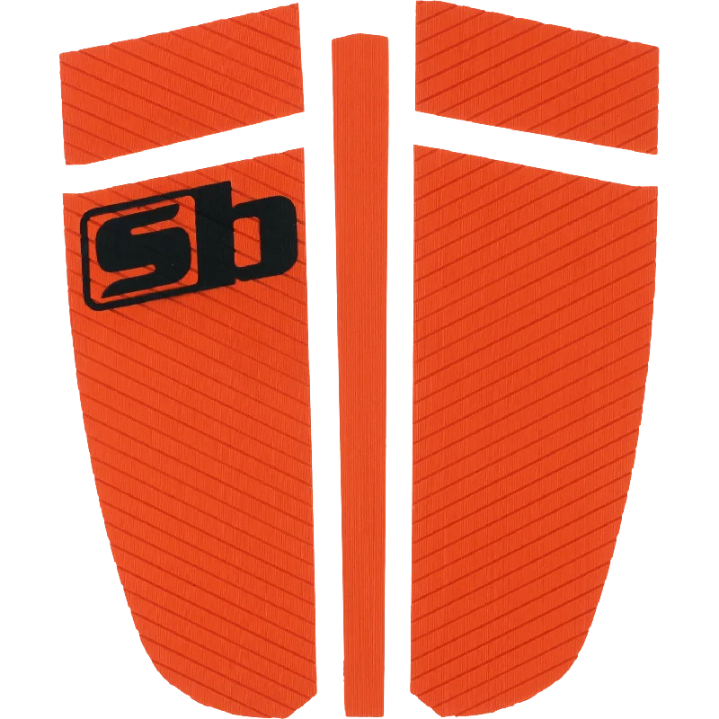 Comfortable surf pad for extended surfing sessions-  SB Sticky Bumps Timm Lb Tailpad Traction Orange