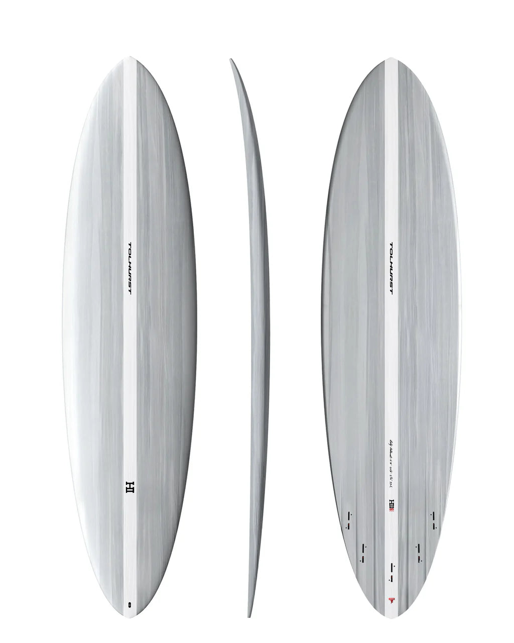 Long surfboards for greater wave gliding-Harley Ingleby MID 6 - Thunderbolt Red