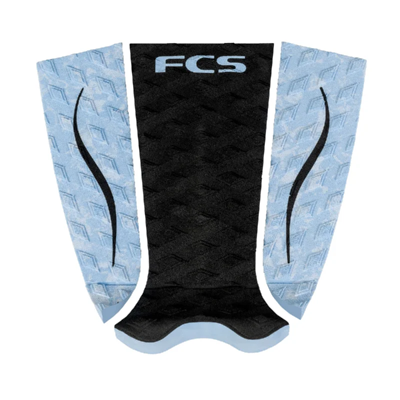 Premium surf pad for comfortable surfing-  FCS Carissa Moore Traction Pad-Black/Blue