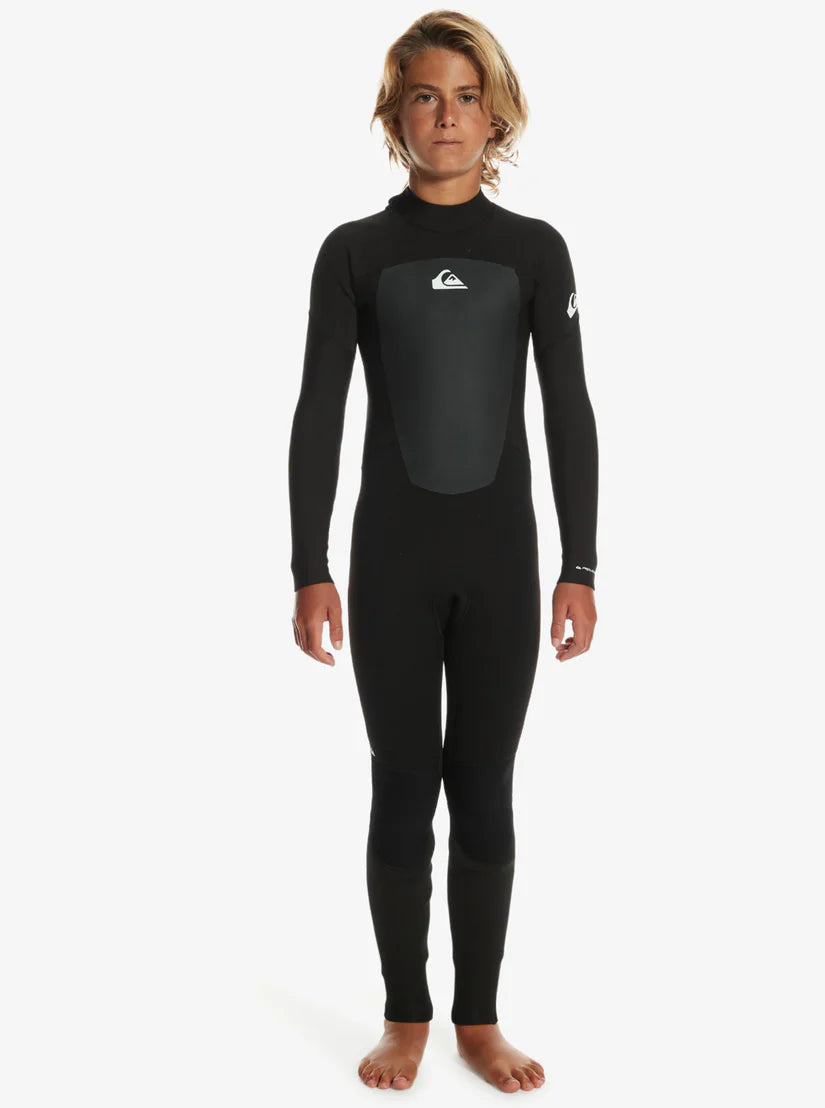 Women’s wetsuits for cold water diving with warmth insulation-Quiksilver 3/2 mm Prologue Back Zip Wetsuit - Boy's