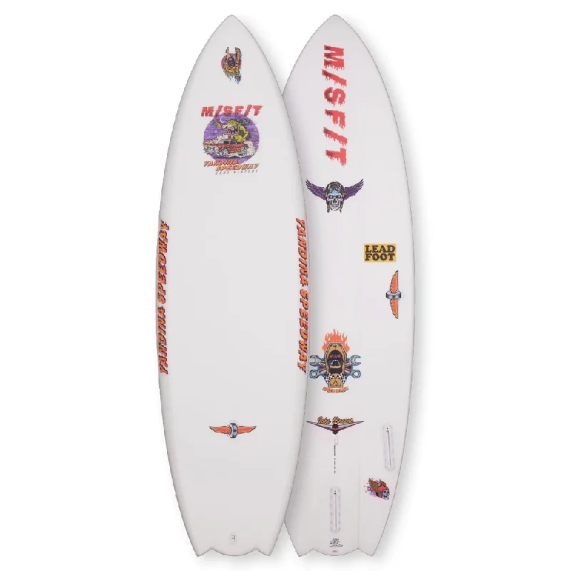 Surfboards for greater wave power-MISFIT YANDINA SPEEDWAY PRIMITEK 6'0" FUTURES 33.8L