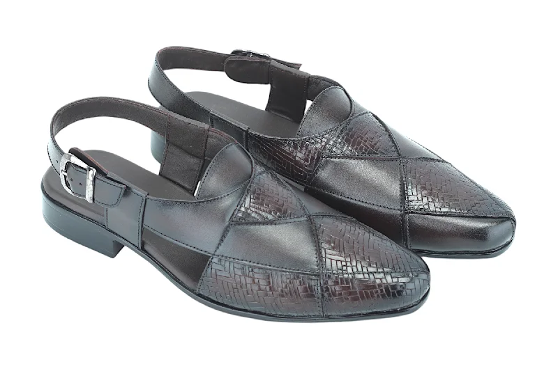 sandals for water sports-Mens Premium Peshawari Leather Sandal 93671