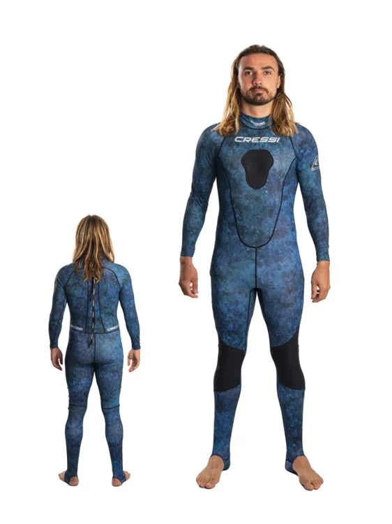 Thermal wetsuits for extended cold-water dives-Cressi Hunter Lycra Full Suit