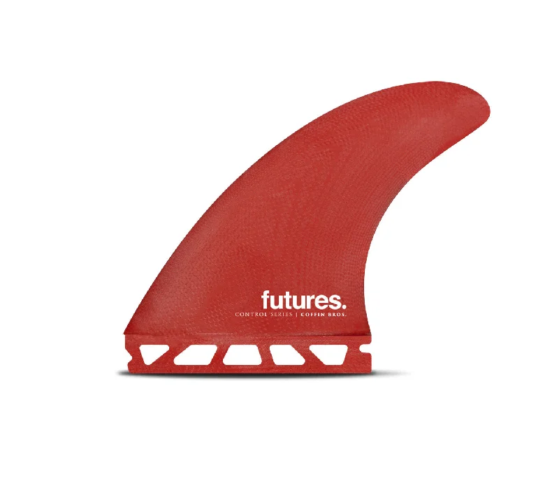 Surfboard bags with padded compartments for protection-FUTURES COFFIN FG MEDIUM THRUSTER RED/BLACK