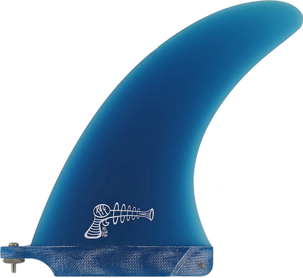 Ray Gun Fiberglass/Volan Center Fin 8.0" - Blue