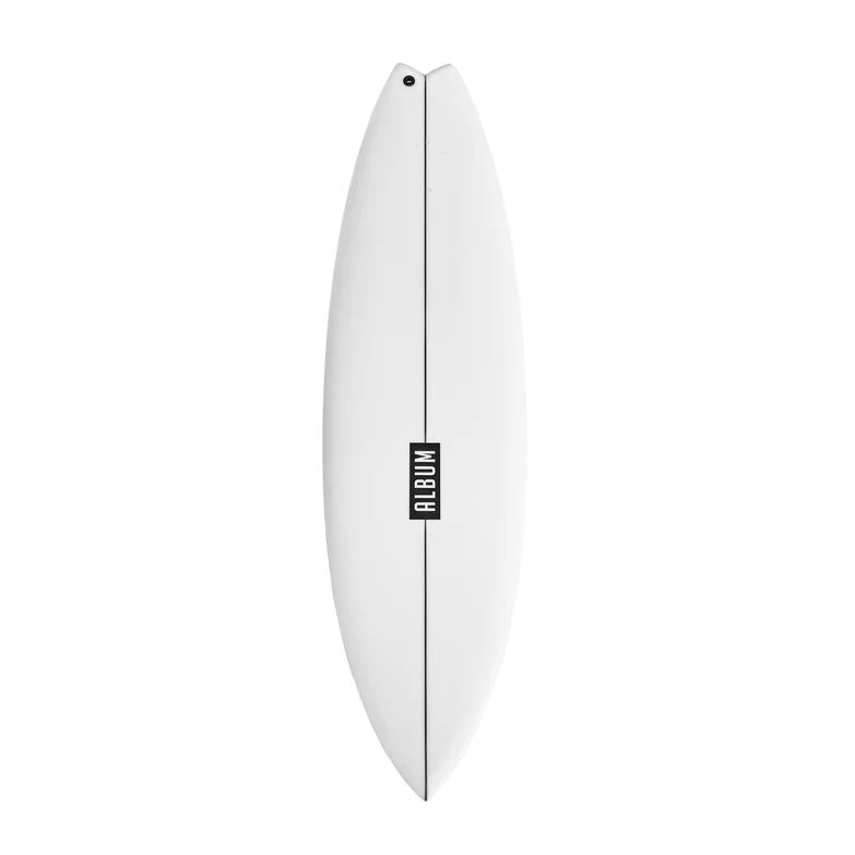 Surfboards for speed and power in big waves-ALBUM INSANITY 6'1" CLEAR PU SURFBOARD