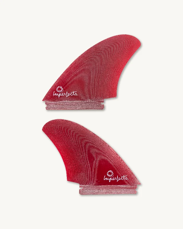 Fraternal Twin Fin Set in Red