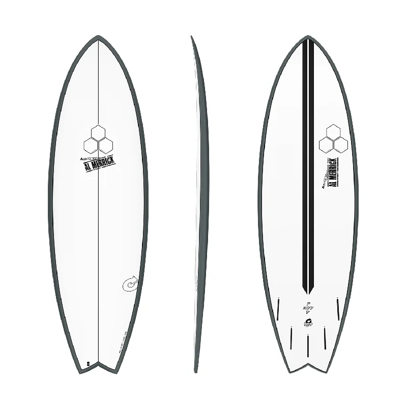 Surfboards for aggressive turns and maneuvers-TORQ CHANNEL ISLANDS POD MOD 6'2" GRAPHITE X-LITE 40.5L FUTURES