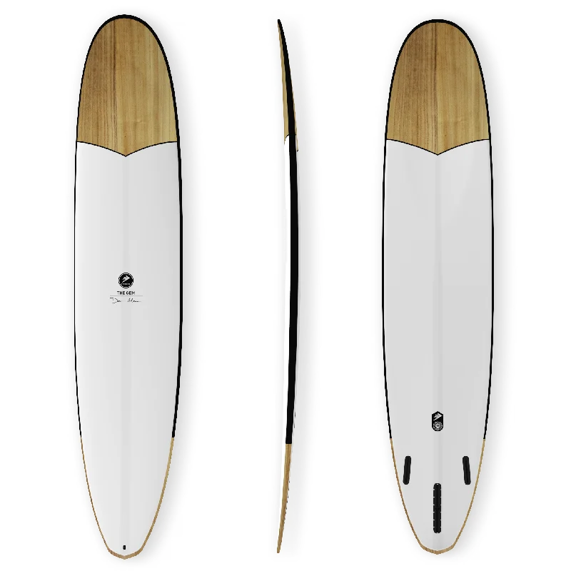 Surfboards with a wide tail for stability-The Gem