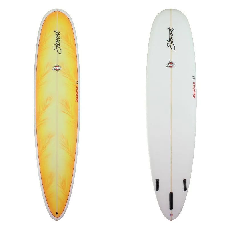 Surfboards with unique designs for creative riders-Stewart 9'0" Redline 11 Yell/Orange Palm Frons