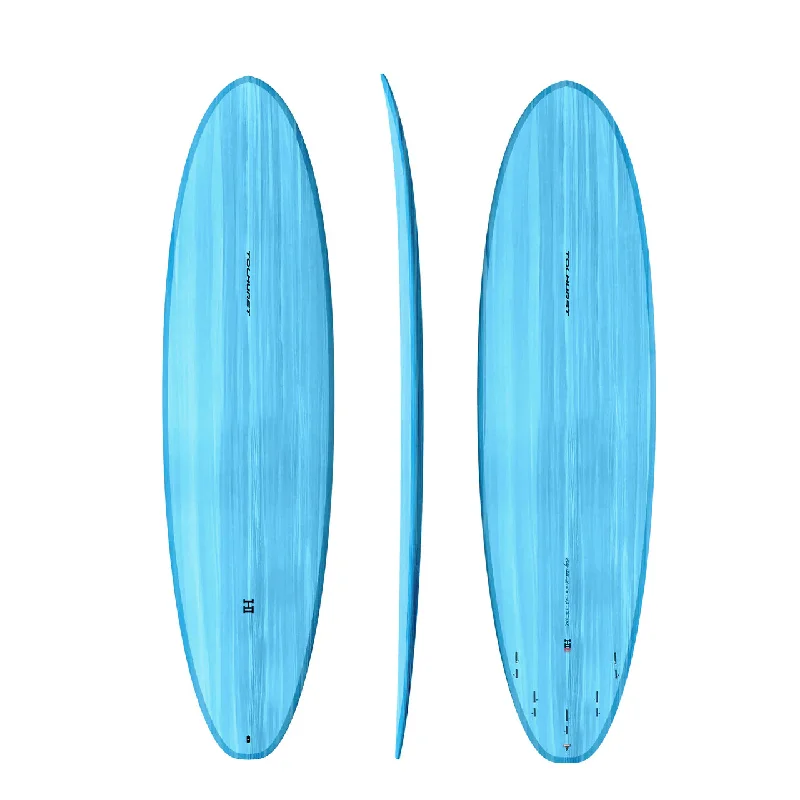 Surfboards with long nose for better wave catching-HARLEY INGLEBY | TOLHURST THE MOE THUNDERBOLT RED - LIGHT BLUE 7'2" 49.4L FCS II