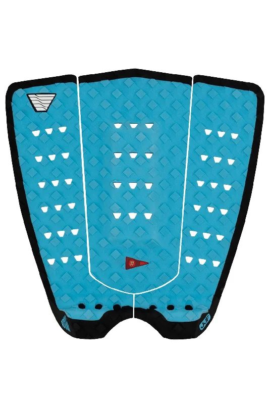 Soft surf pad for enhanced comfort on the board-  VEIA JJF Squash Tail Pro Traction Pad-Blue/Night