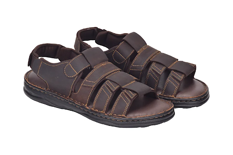 best sandals for everyday wear-Gents leather Sandal 912205