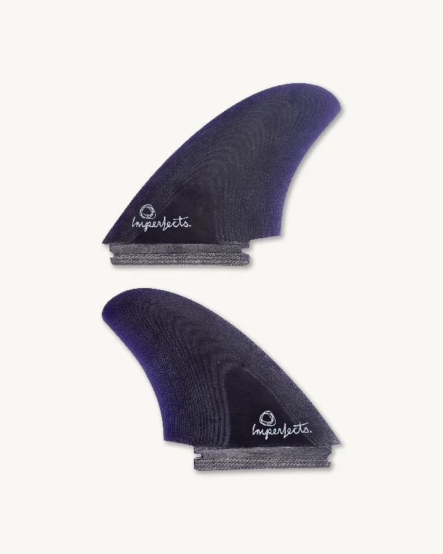 Fraternal Twin Fin Set in Purple