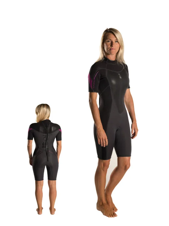 Zip-free wetsuits for increased comfort and performance-Fourth Element Xenos 3mm Shortie Womens