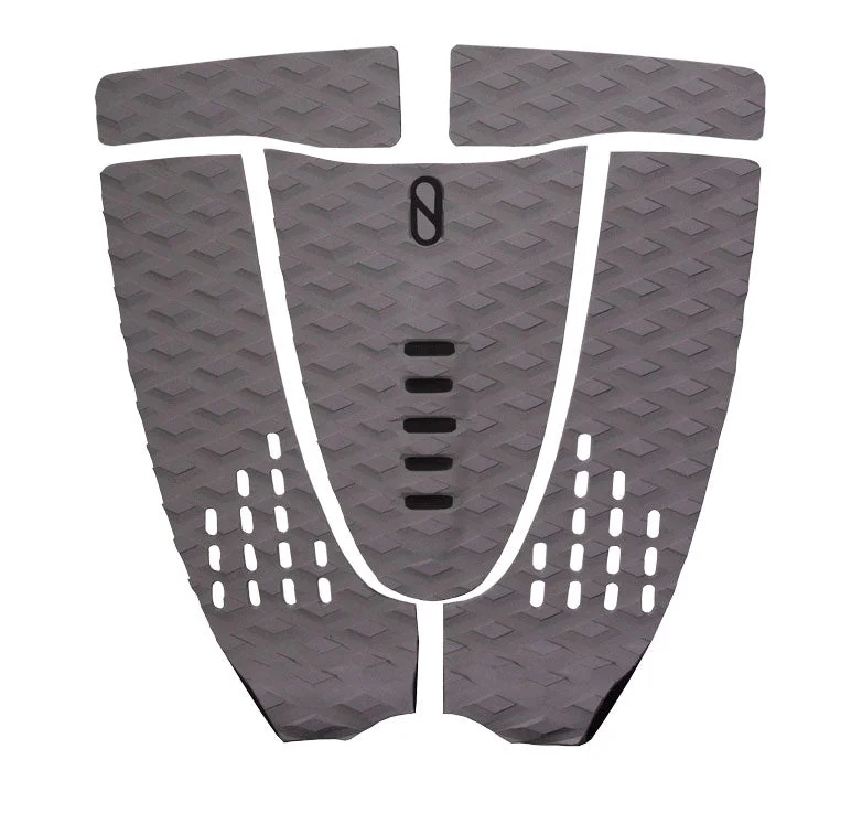 Durable surf pads for long-lasting use-  Slater Designs Algae 5 Piece Arch Traction Pad-Grey