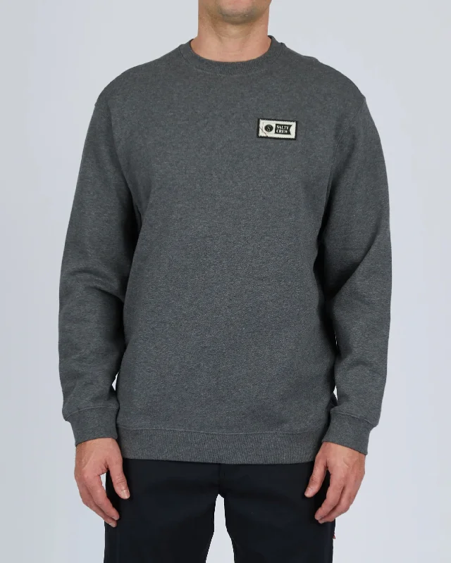 Insulated surf clothing for extreme conditions-Top Stitch Crewneck Fleece