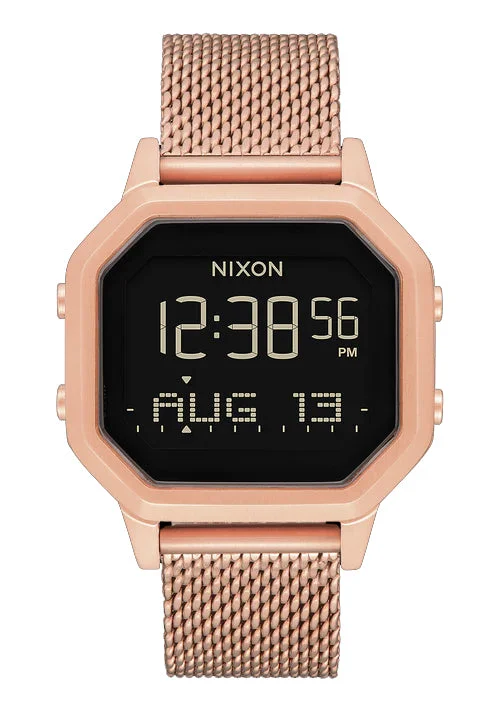 High-performance longboards for smooth rides-Nixon Siren Milanese All Rose Gold Watch