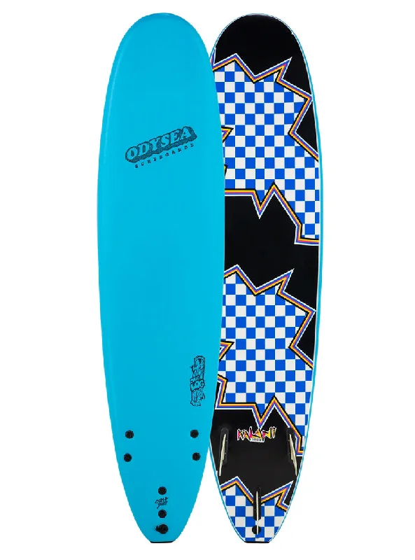 Flexible surfboards for better performance-Odysea 7'6" Log Kalani Robb Cool Blue Surfboard