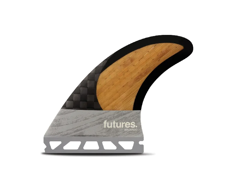 Surfboard rail guards for maximum protection-FUTURES V2 RM MEDIUM BLACKSTIX 3.0 THRUSTER BAMBOO/GREY