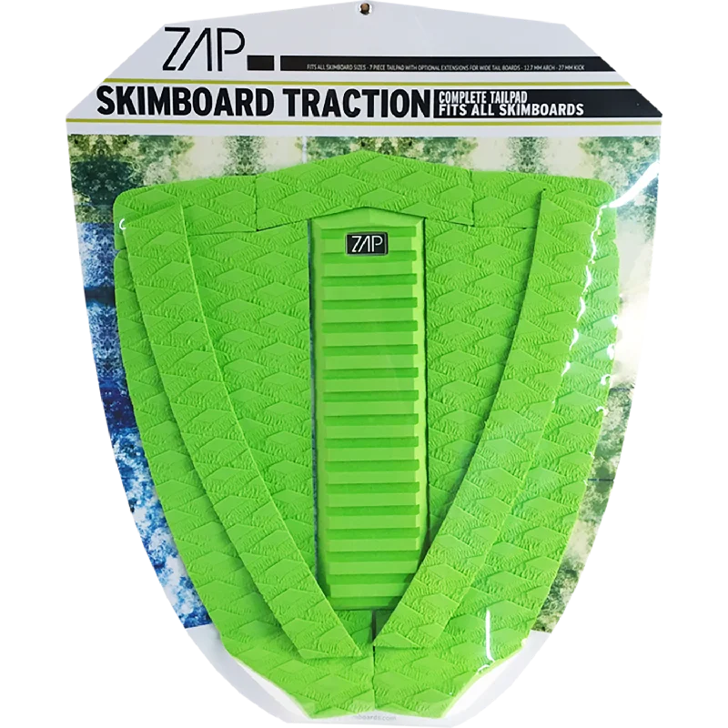 Surf pad for preventing foot fatigue-  Zap Deluxe Tail Pad Lime