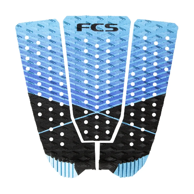 Extra-long surf pad for full coverage-  FCS Kolohe Andino Traction Pad-Tranquil Blue