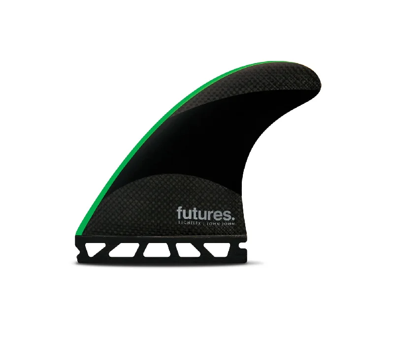 Heavy-duty surfboard bags for international travel-FUTURES JJ - MEDIUM TECHFLEX THRUSTER BLACK/NEON GREEN