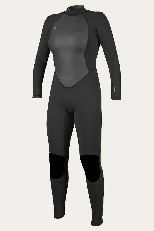 Wetsuits with integrated hoods for extra warmth-O'Neill Reactor 3/2mm Back Zip Full Wetsuit - Women's