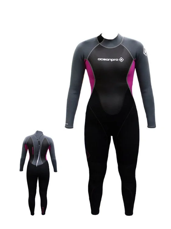 Thermal protection wetsuits for high-altitude diving-Ocean Pro Iluka 3mm Wetsuit Ladies