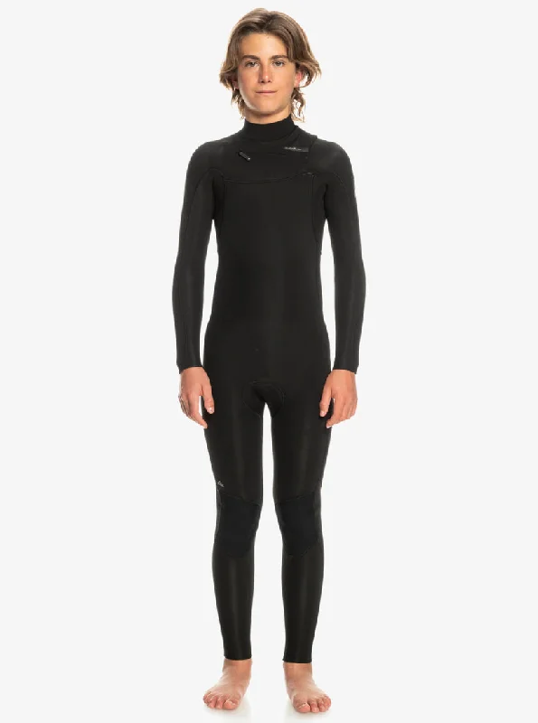 High-end wetsuits for professional divers-Boy's (8-16) Everyday Sessions 3/2mm Chest-Zip Fullsuit