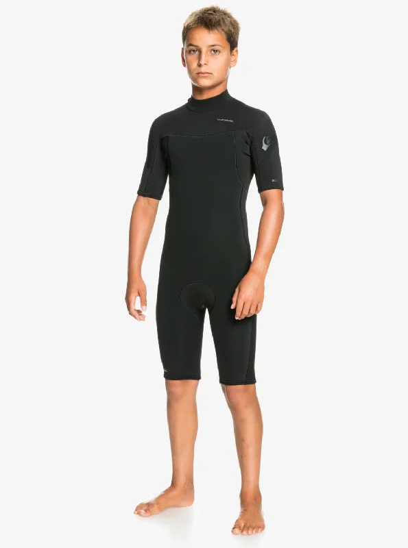 Wetsuits for underwater photography with flexibility-Quiksilver Everyday Sessions 2/2mm Shorty Wetsuit - Boys